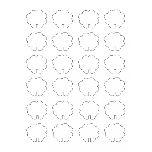 قالب اكريلك لطباعه قياس 4 سم 