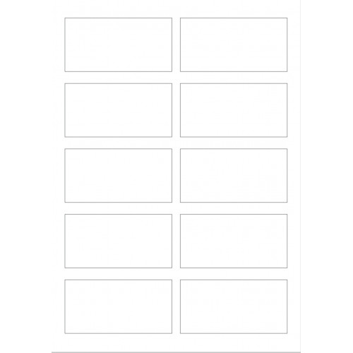 قالب  اكريلك لطباعه مستطيلات 4.5*9