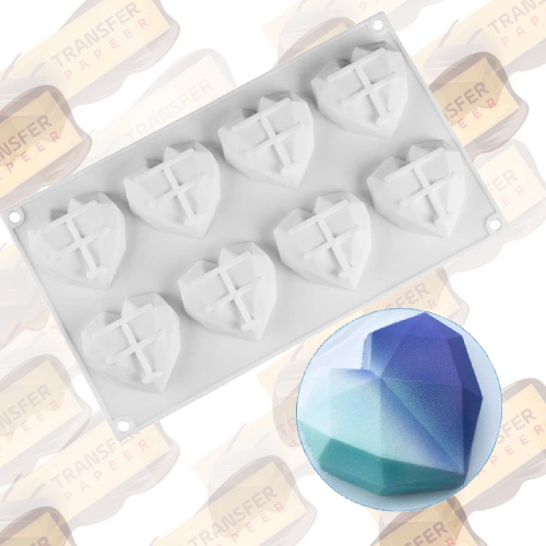 قالب سيلكون قلب ميني 