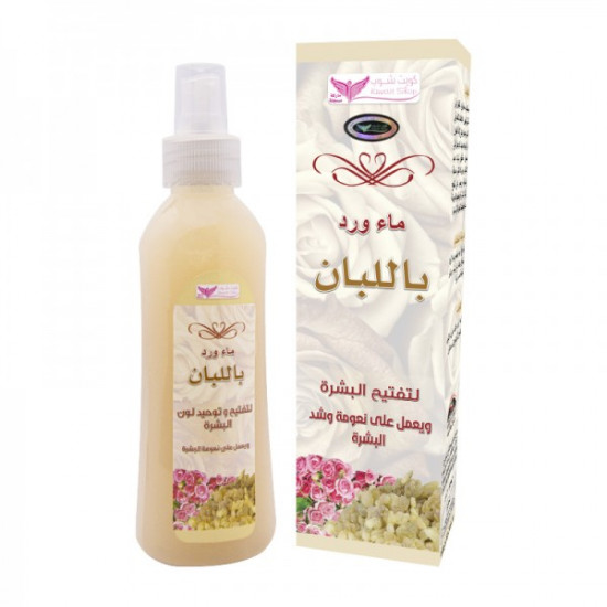 ماء ورد باللبان ماء ورد باللبان