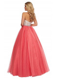 Rachel Allan Coral -Whita dress