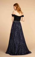 Elizabeth K Off-Shoulder Gown