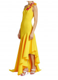 Badgley Mischka One-Shoulder gown