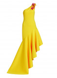 Badgley Mischka One-Shoulder gown