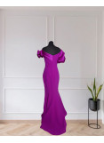 Crepe -Taffeta Satin Gown
