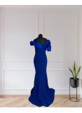 Crepe -Taffeta Satin Gown