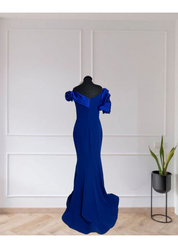Crepe -Taffeta Satin Gown