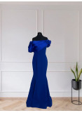 Crepe -Taffeta Satin Gown