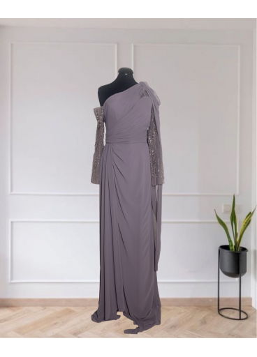 Shiffon Embellished Gown