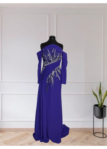 Crepe Embellished Gown