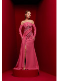 Crepe Embellished Gown