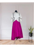 Taffeta High- Low Skirt