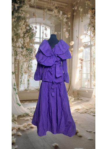 Taffeta Jacket & Skirt Matching Set