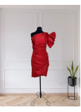 One - Shoulder Taffeta Dress