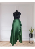 Taffeta - Crepe high & Low Skirt
