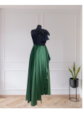 Taffeta - Crepe high & Low Skirt