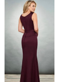  Mary's Bridal - Bateau pleated sheath dress 