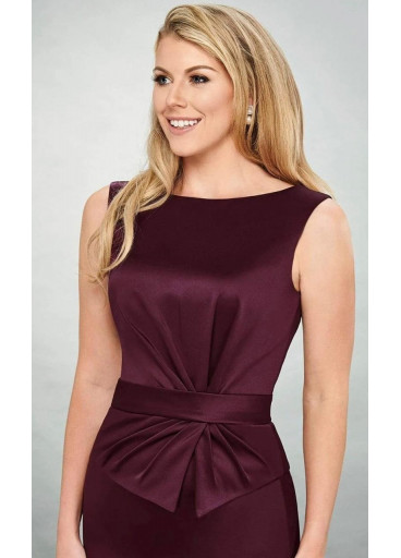  Mary's Bridal - Bateau pleated sheath dress 