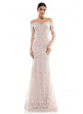 Marsoni - Embroidered off-shoulder trumpet dress