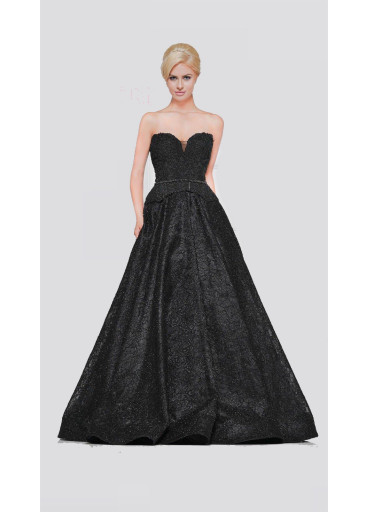 Marsoni embroidered lace sweetheart ballgown