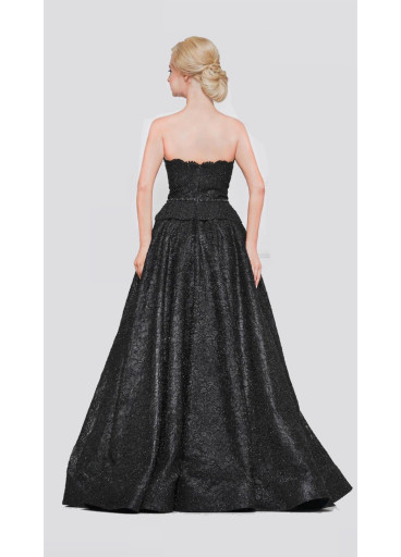 Marsoni embroidered lace sweetheart ballgown