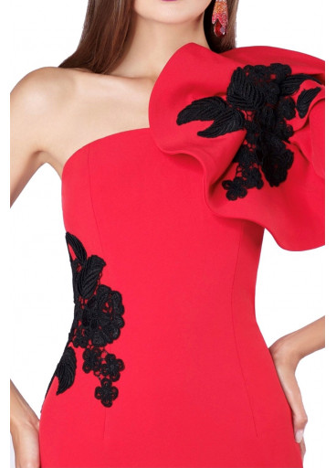 MNM Couture Embroidered Mermaid Dress