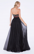 La Vera Lace & Embroiery strapless prom dress 