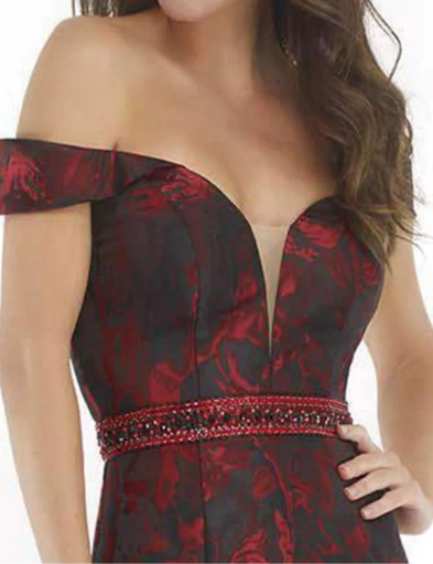  Morrell Maxie patterned perfection mermaid evening dress