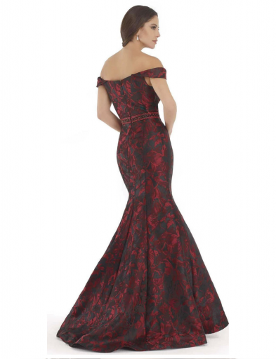  Morrell Maxie patterned perfection mermaid evening dress