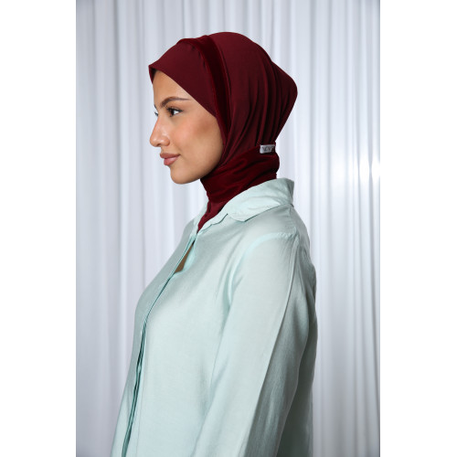 حجاب مخمل عنابي