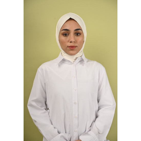 حجاب اوف وايت قطن