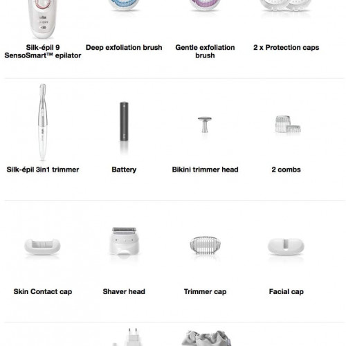 مكينة سيلك ابيل 9 لإزالة الشعر من براون SES9/980