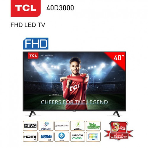 شاشة - تي سي ال – 40 بوصة – 40D3000 شاشة - تي سي ال – 40 بوصة – 40D3000