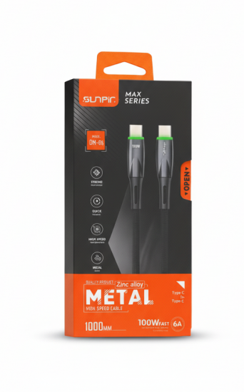 Type C To Type C  "MAX SERIES" كابل شحن عالي السرعة 