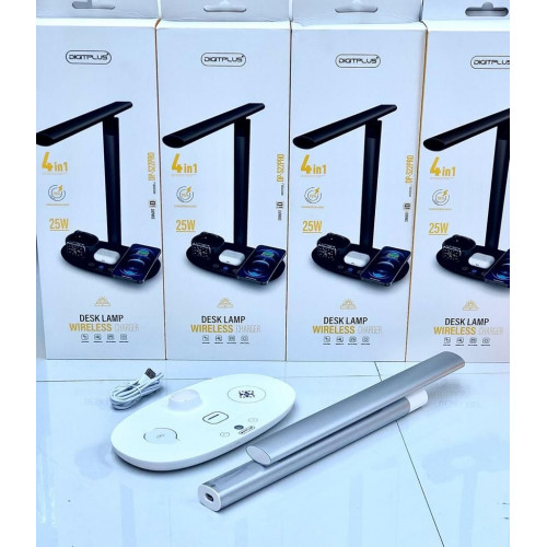 شاحن لاسلكي DIGITPLUS مع مصباح مكتبي شاحن لاسلكي DIGITPLUS مع مصباح مكتبي