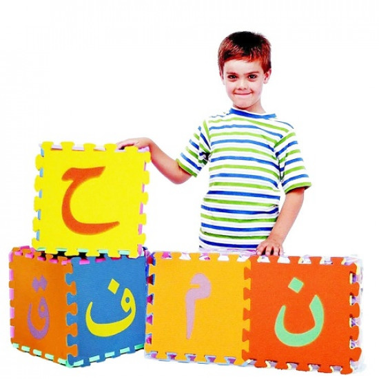 بازل حروف عربية فلين اسفنجي 29x29 سم