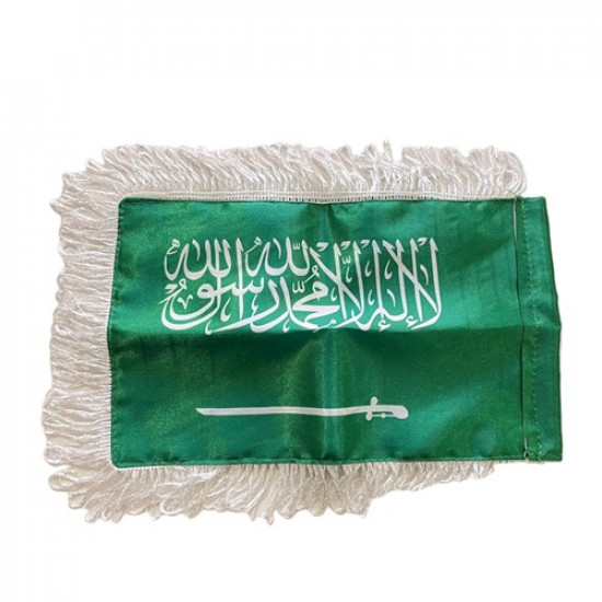 علم المملكة مكتبي مع قاعدة حديد