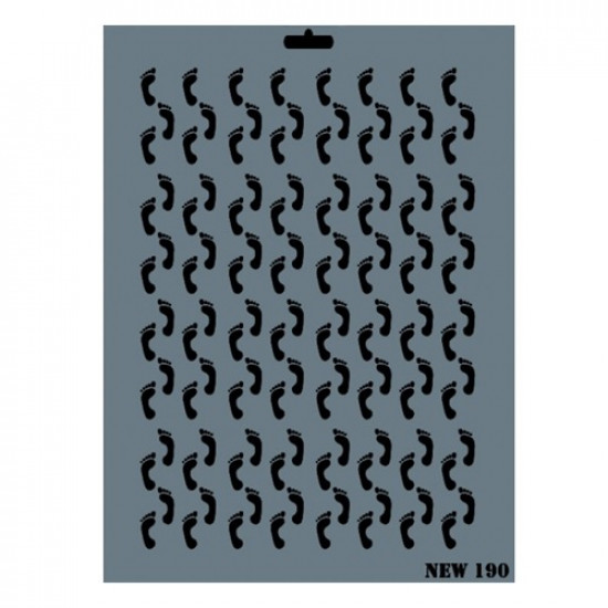 استنسل للأعمال الفنية  25×35سم ريتش 190