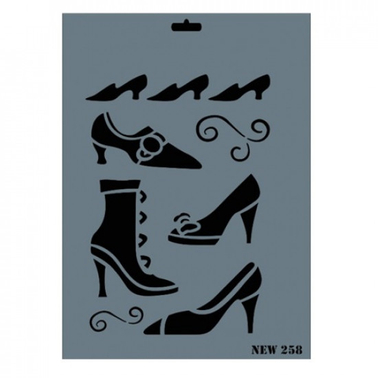 استنسل للأعمال الفنية  25×35سم ريتش 258