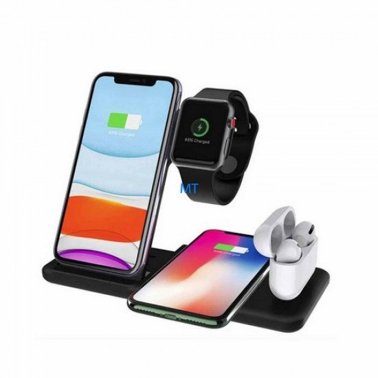 قاعدة شحن لاسلكية 4 في 1 للهواتف الذكية وساعة Apple Watch وسماعات الأذن Yesido DS13 قاعدة شحن لاسلكية 4 في 1 للهواتف الذكية وساعة Apple Watch وسماعات الأذن Yesido DS13