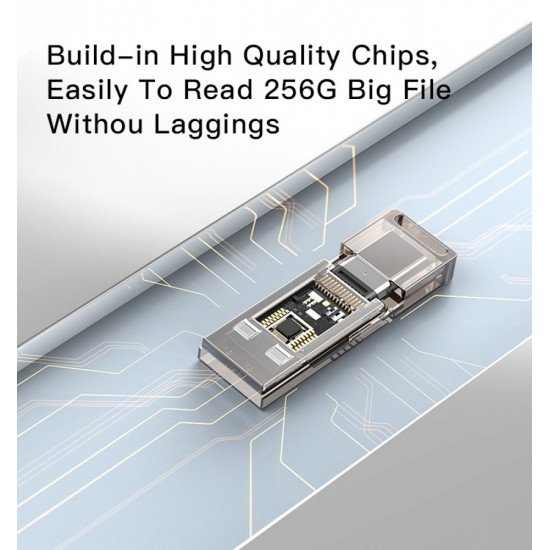 CARD READER - قارئ ذاكرة USB و Type-cمن yesido-GS21