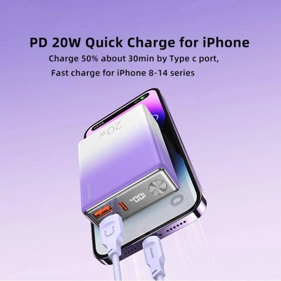 شاحن متنقل رقمي USAMS 10000mAh