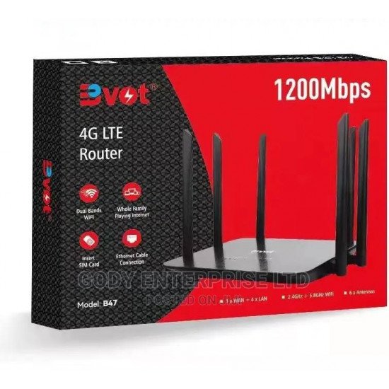 راوتر BVOT 4G LTE ROUTER MODEL:B47 1200Mbps راوتر BVOT 4G LTE ROUTER MODEL:B47 1200Mbps