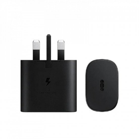 أصلي فيش شاحن جداري سامسونج بمنفذ USB-C وبقوة 25 واط