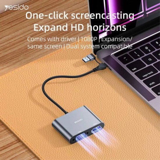 كابل HDTV من YESIDO HM15 لتوسيع شاشة جهاز الكمبيوتر الخاص بك كابل HDTV من YESIDO HM15 لتوسيع شاشة جهاز الكمبيوتر الخاص بك