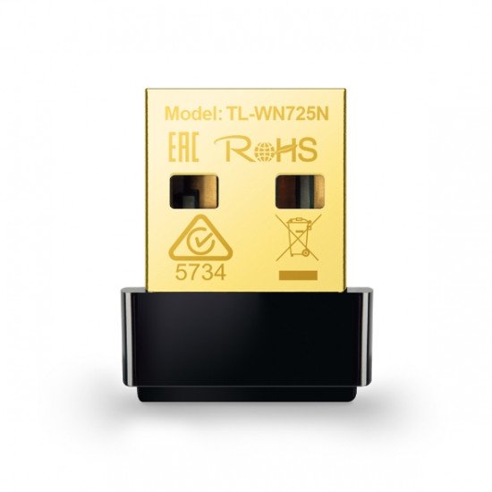 جهاز التقاط الوايفاي اللاسلكي نانو من تي بي لينك، بمنفذ USB وسرعة نقل بيانات تصل الى 150 ميجابت لكل ثانية TL-WN725N