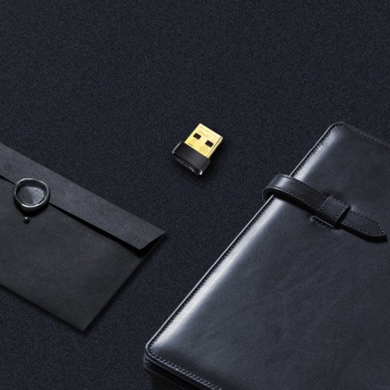 جهاز التقاط الوايفاي اللاسلكي نانو من تي بي لينك، بمنفذ USB وسرعة نقل بيانات تصل الى 150 ميجابت لكل ثانية TL-WN725N