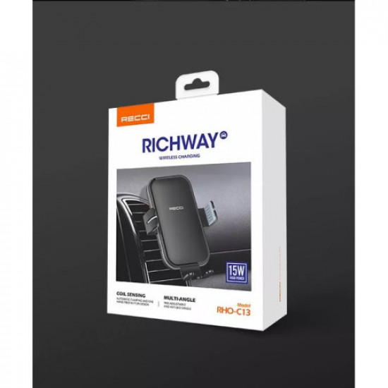 Recci RichWay RHO-C13 Wireless Charging 15W Car Holder Recci RichWay RHO-C13 Wireless Charging 15W Car Holder