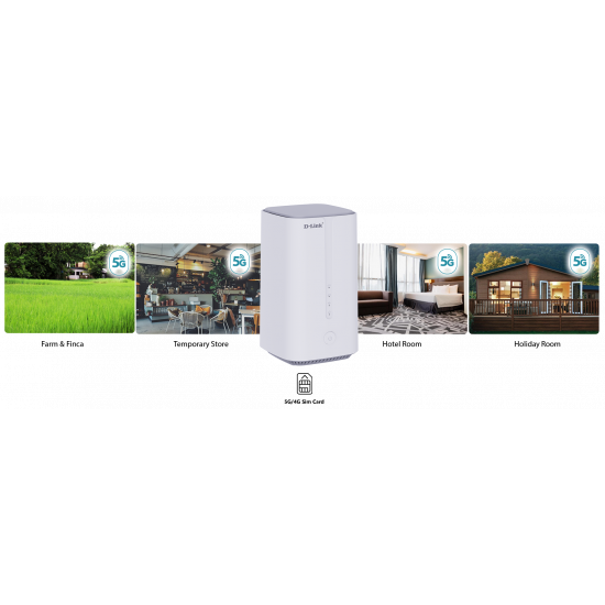راوتر دي لينك - / DWR 2000M D-LINK - يدعم تقنية 5G واي فاي AX1800 مع 4 منافذ راوتر دي لينك - / DWR 2000M D-LINK - يدعم تقنية 5G واي فاي AX1800 مع 4 منافذ