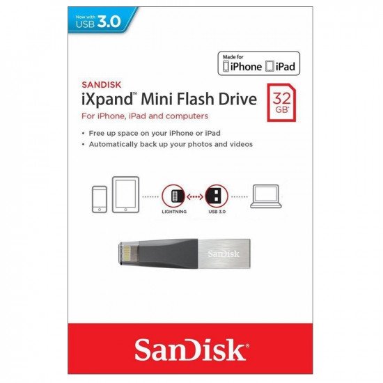 سانديسك - فلاش ميموري للايفون و الآيباد 32GB  معتمد من Apple